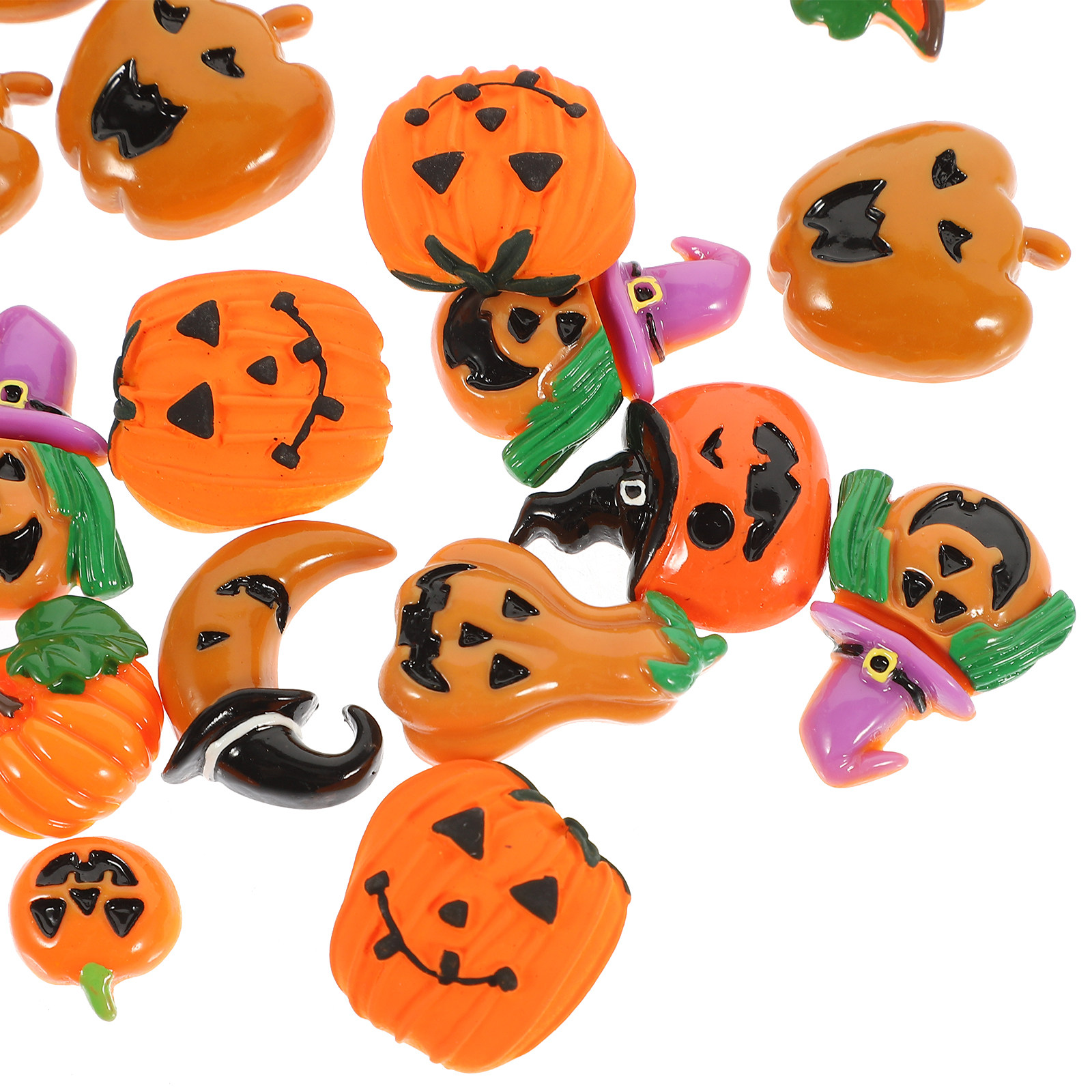 24Pcs Resin Halloween Pumpkin  - Resin Craft Supplies 리뷰 및 가격