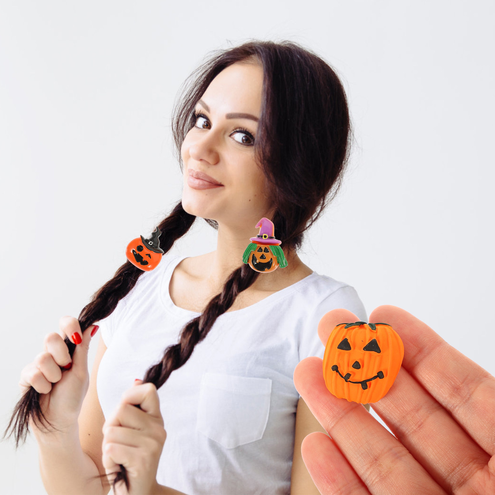 24Pcs Resin Halloween Pumpkin  - Resin Craft Supplies 리뷰 및 가격