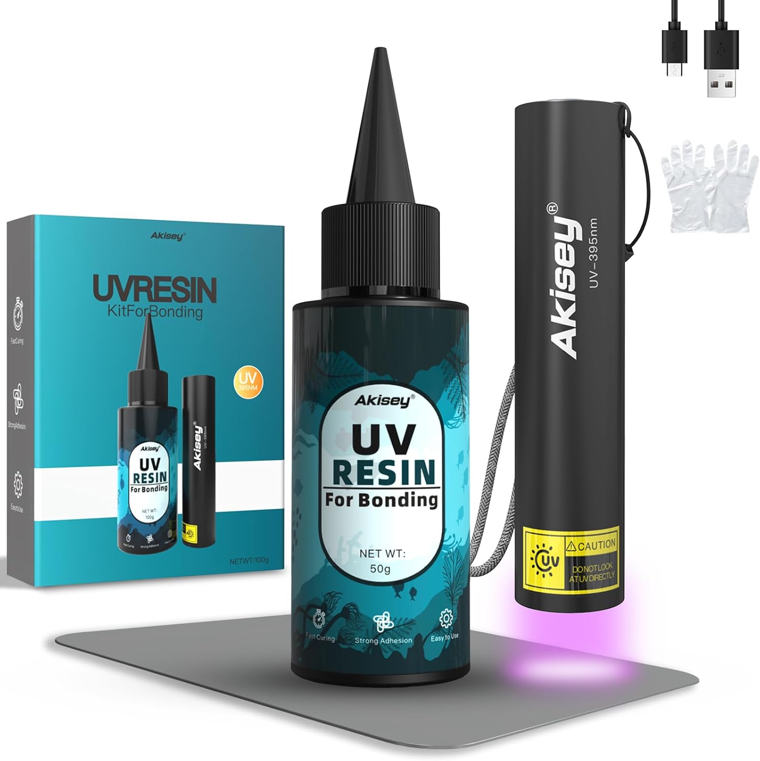UV Resin Kit with Light - 50g  - Resin Jewelry Kit 리뷰 및 가격