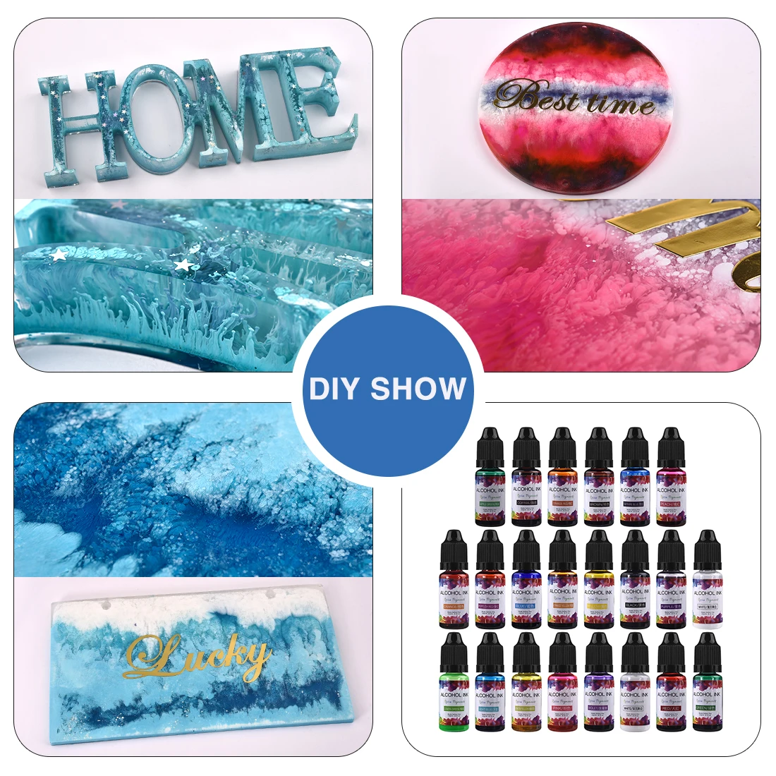22Colors 10ml UV Epoxy Resin P - Resin Pigment Set 리뷰 및 가격