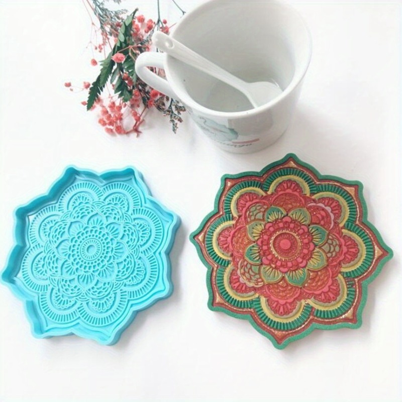 Mandala Coaster Silicone Mold  - Coaster Mold Round 리뷰 및 가격