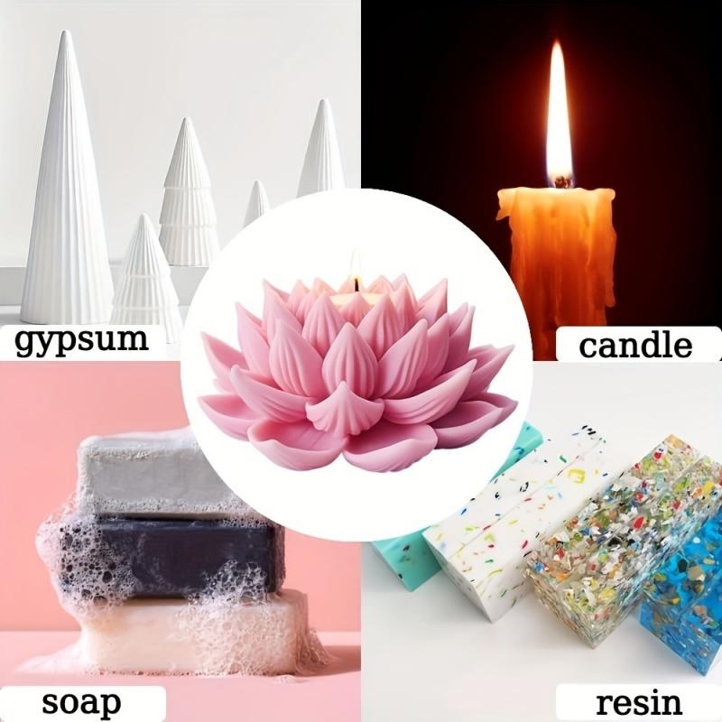1PC Lotus Flower Candle Mold S - Resin Craft Ideas 리뷰 및 가격