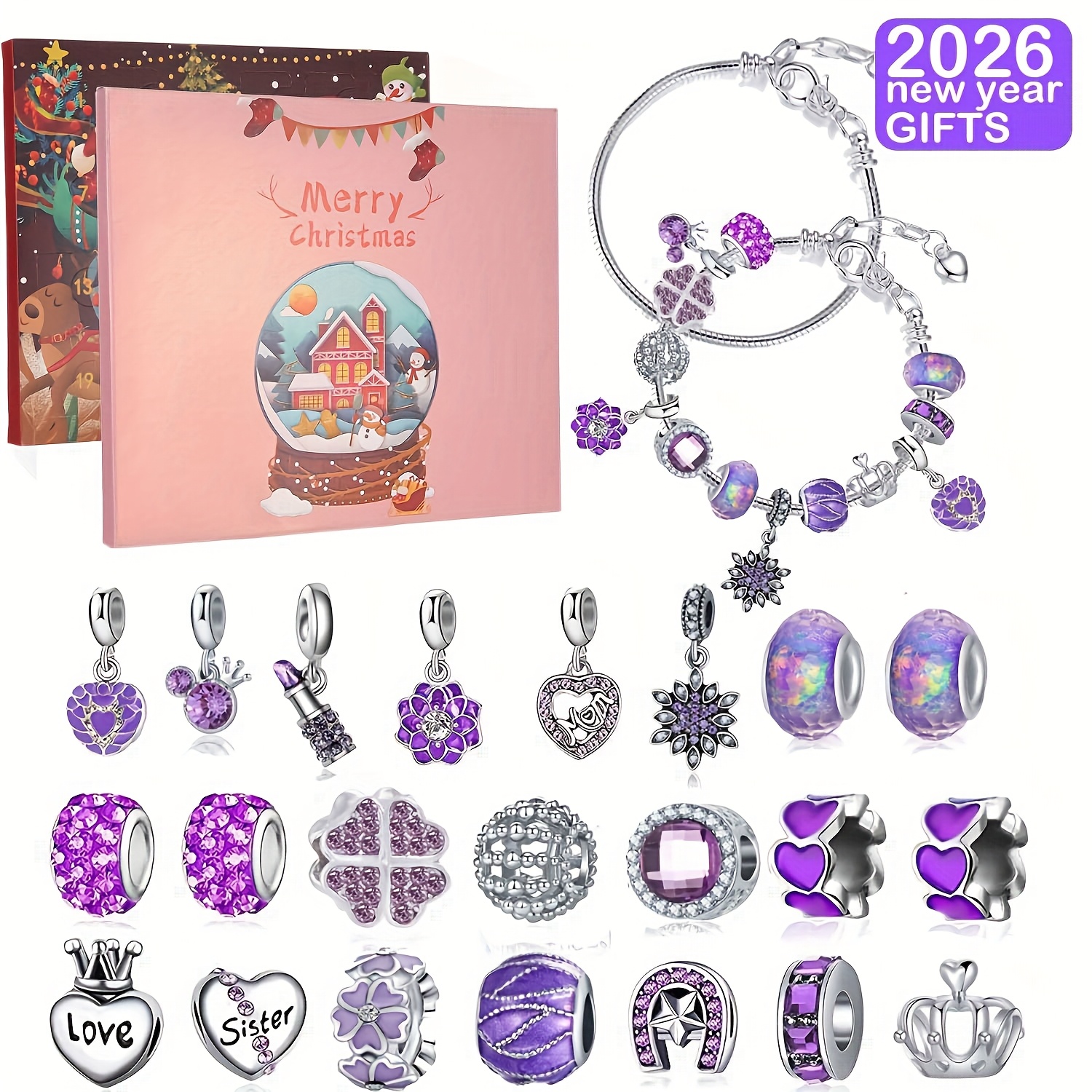 Christmas purple beads DIY jew - Resin Jewelry Kit 리뷰 및 가격