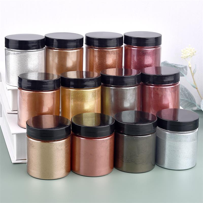 50g Shimmer Metallic Gold Silv - Resin Pigment Set 리뷰 및 가격