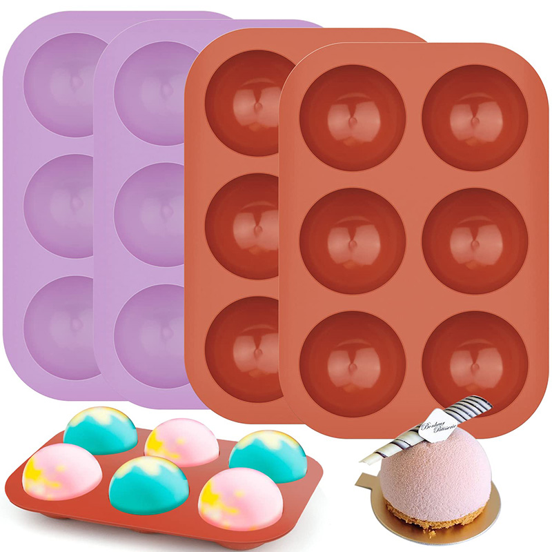 6 Cavities Semicircle Silicone - Coaster Mold Round 리뷰 및 가격