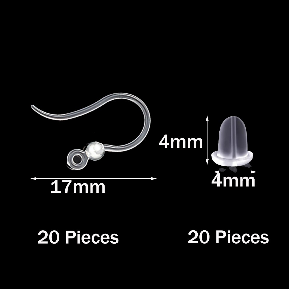 40pcs Clear Plastic Earring Ho - Resin Craft Projects 리뷰 및 가격