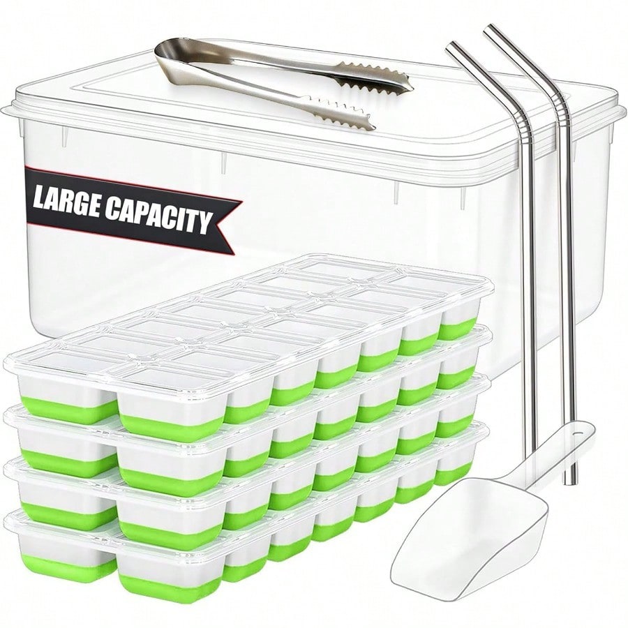 56pcs Tray With Lid And Bin –  - Silicone Mold Tray 리뷰 및 가격