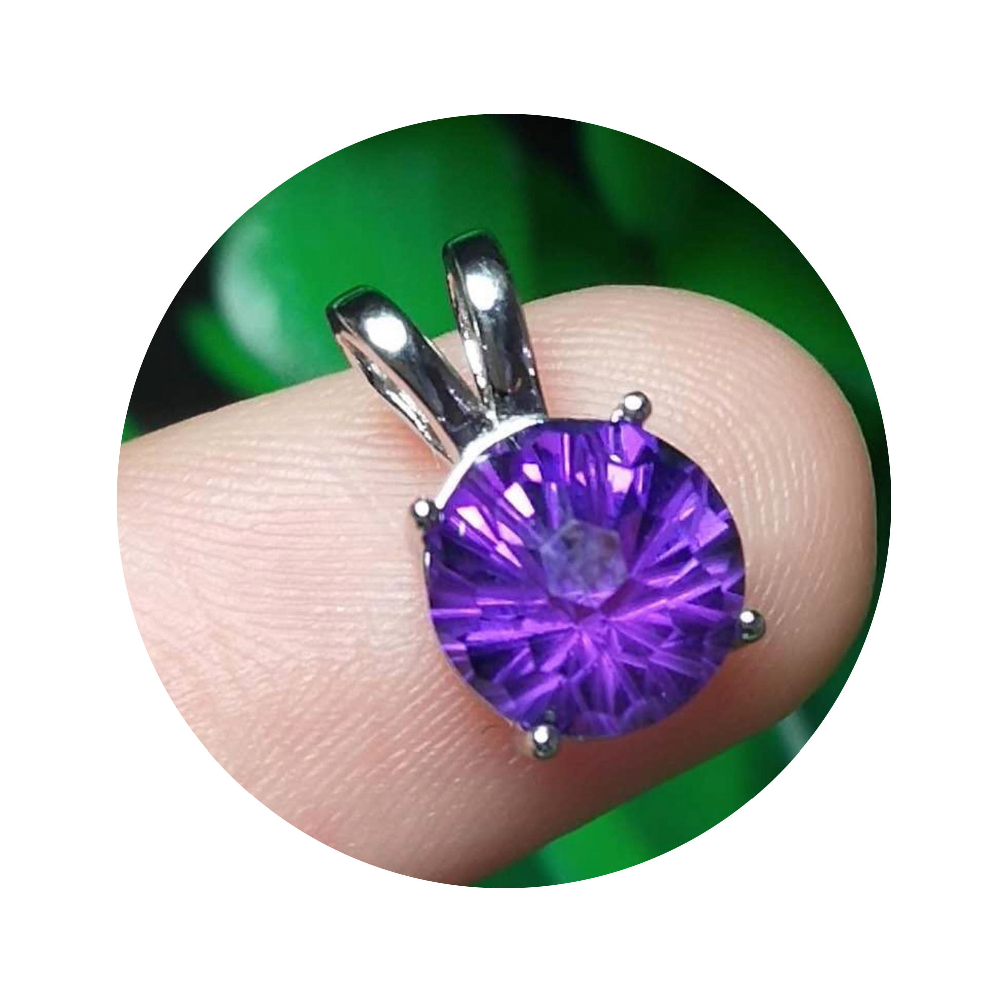 6-8MM Solid 925 Sterling Silve - Bezels Set Pendant 리뷰 및 가격