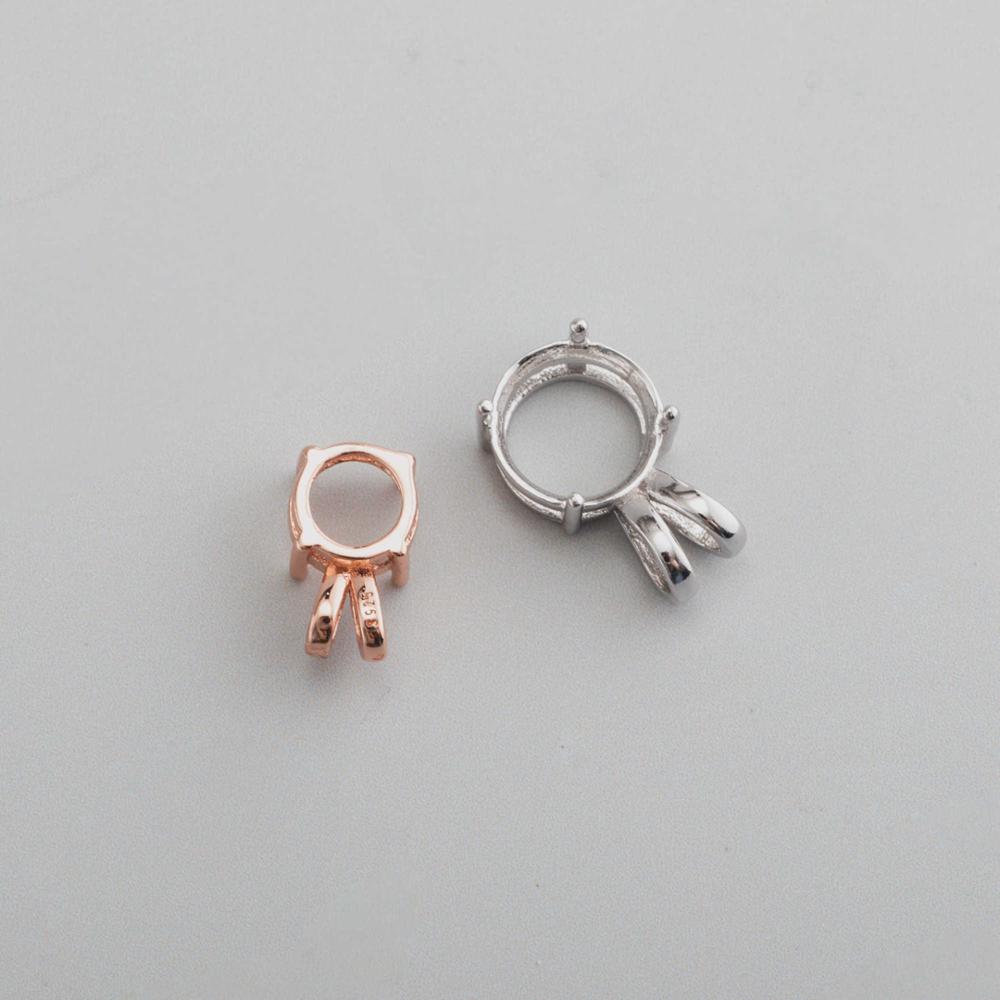 6-8MM Solid 925 Sterling Silve - Bezels Set Pendant 리뷰 및 가격