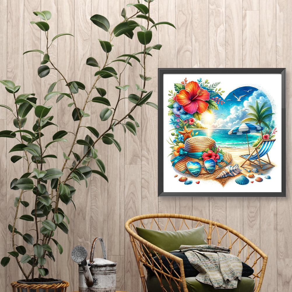 Summer Beach Full DIY 5D Round - Resin Craft For Beginners 리뷰 및 가격