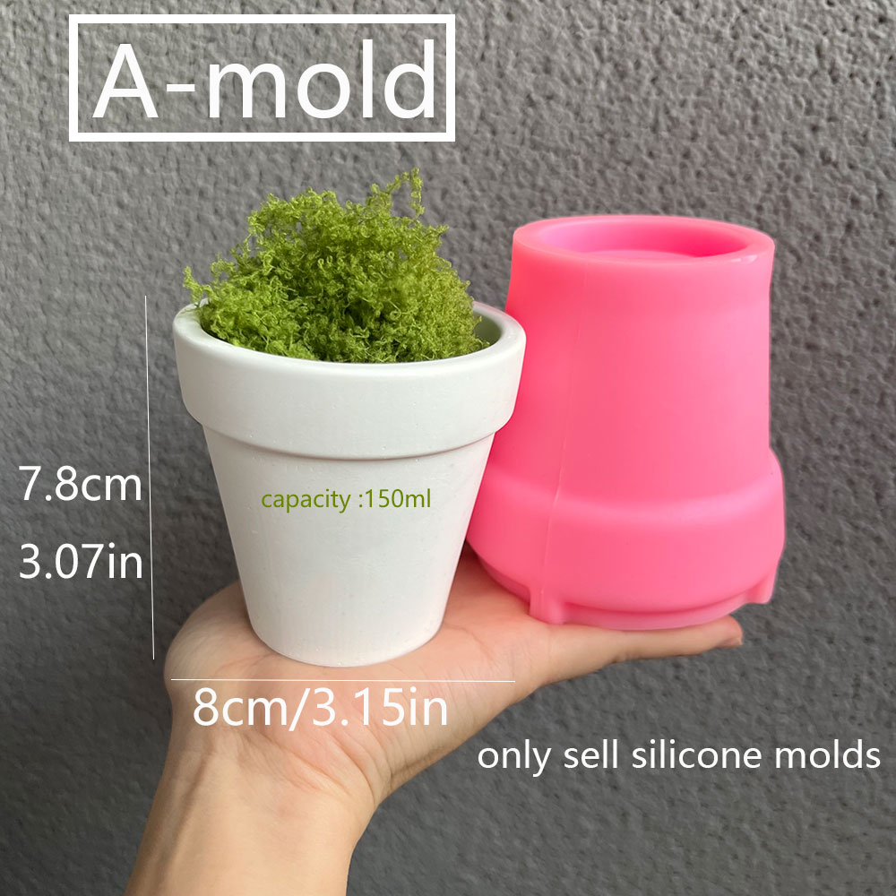 Large Concrete Plant Pot Silic - Coaster Mold Round 리뷰 및 가격