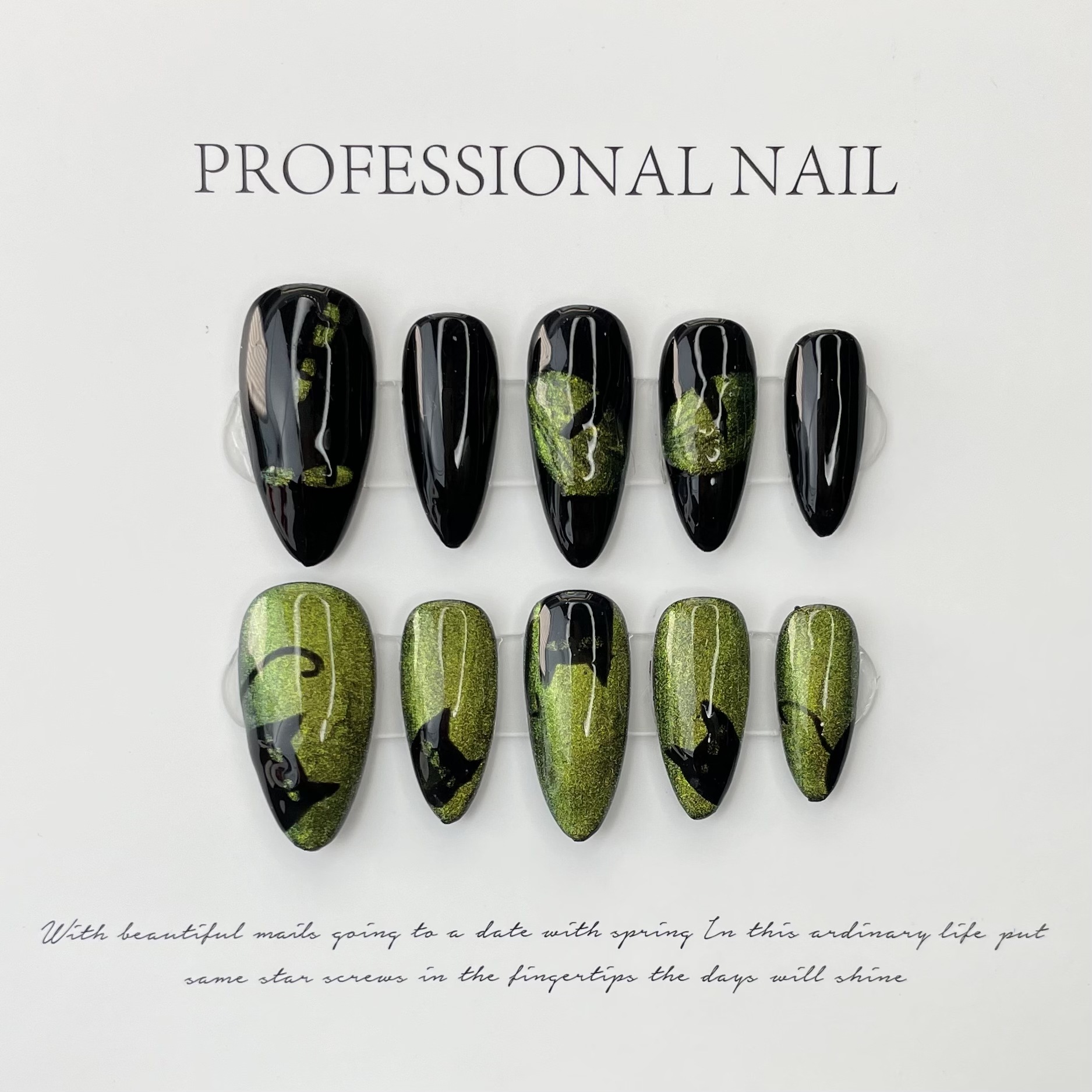 10pcs Handmade Press On Nails  - Resin Craft Material 리뷰 및 가격