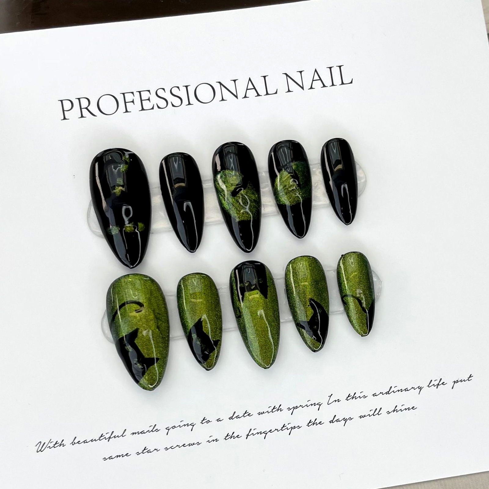 10pcs Handmade Press On Nails  - Resin Craft Material 리뷰 및 가격