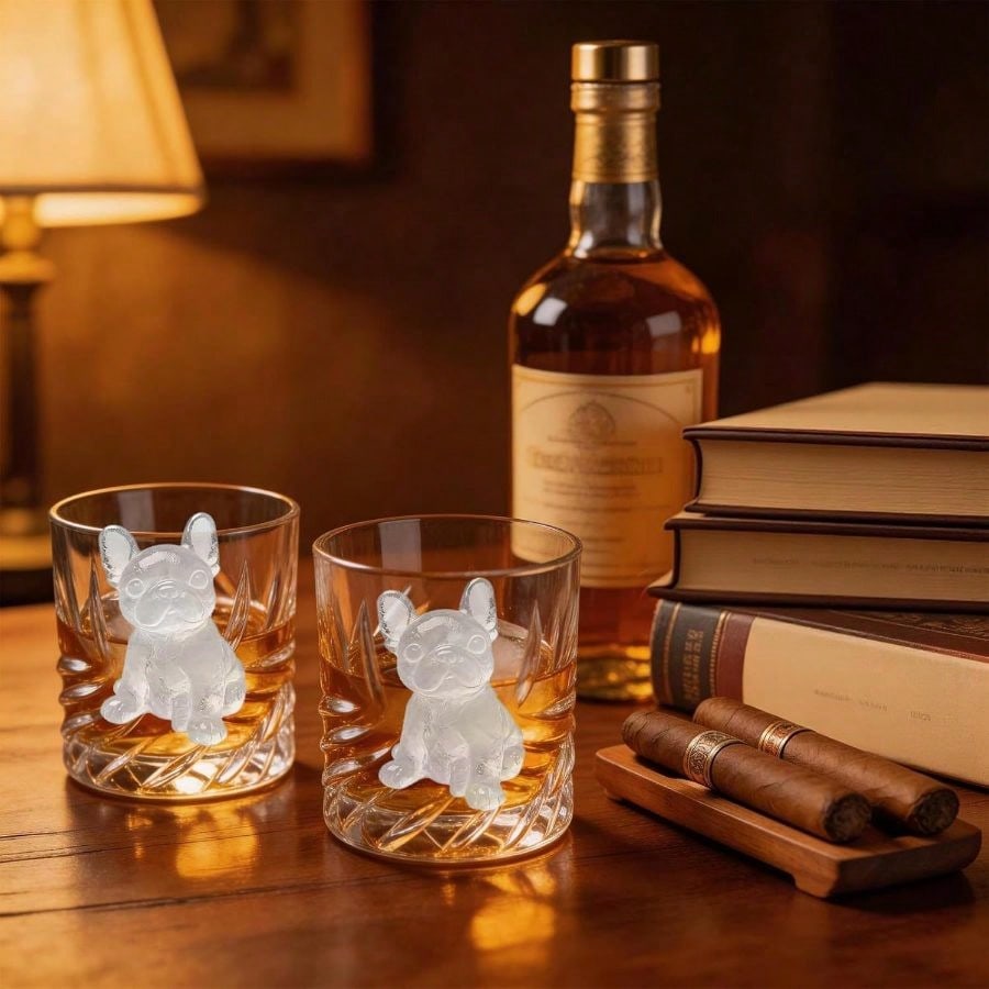 3D French Bulldog Cube Molds 2 - Silicone Mold Tray 리뷰 및 가격