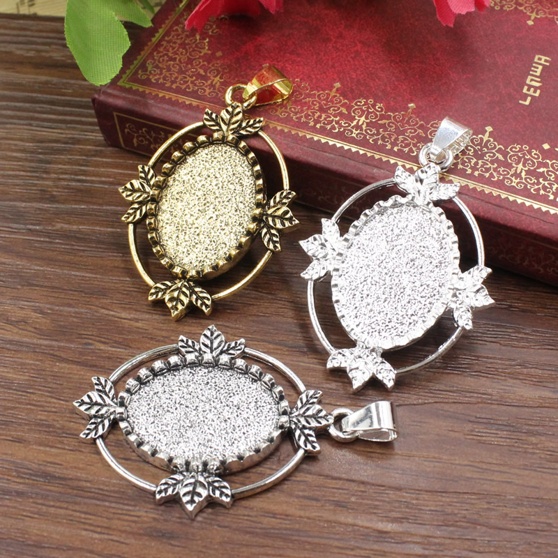 Onebeading Fit 18x25mm Oval Ca - Bezels Set Pendant 리뷰 및 가격
