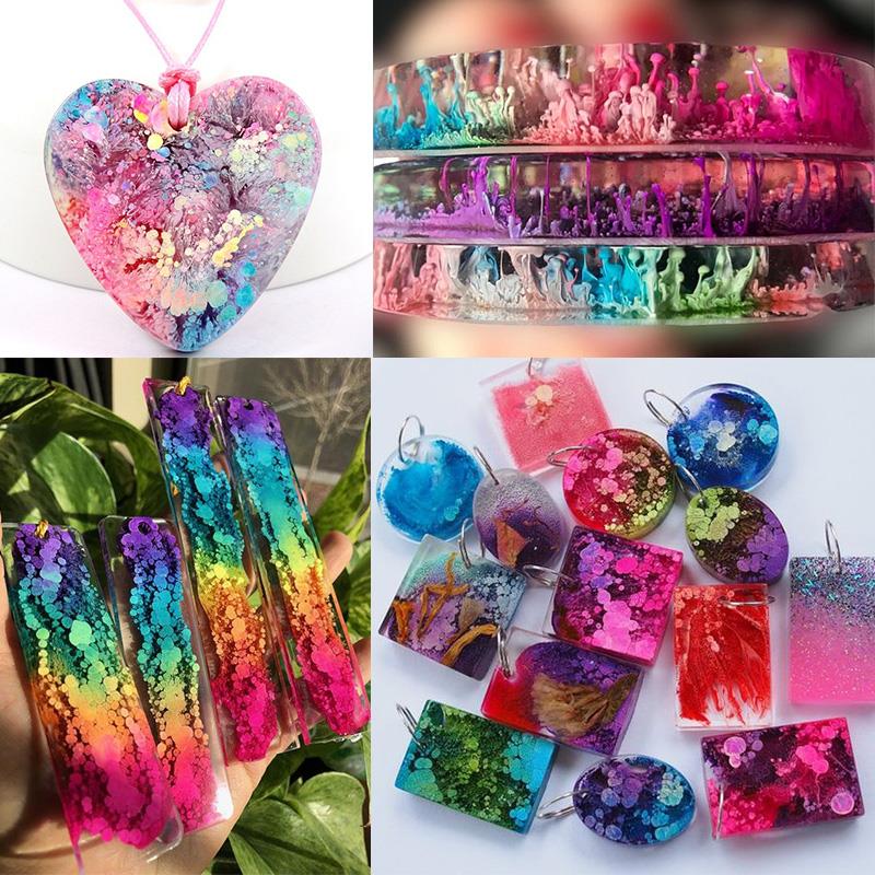 24 Color 10ml Art Ink Alcohol  - Resin Dye Alcohol 리뷰 및 가격