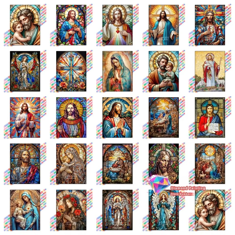 1PC frameless Easter Jesus Squ - Resin Craft Supplies 리뷰 및 가격