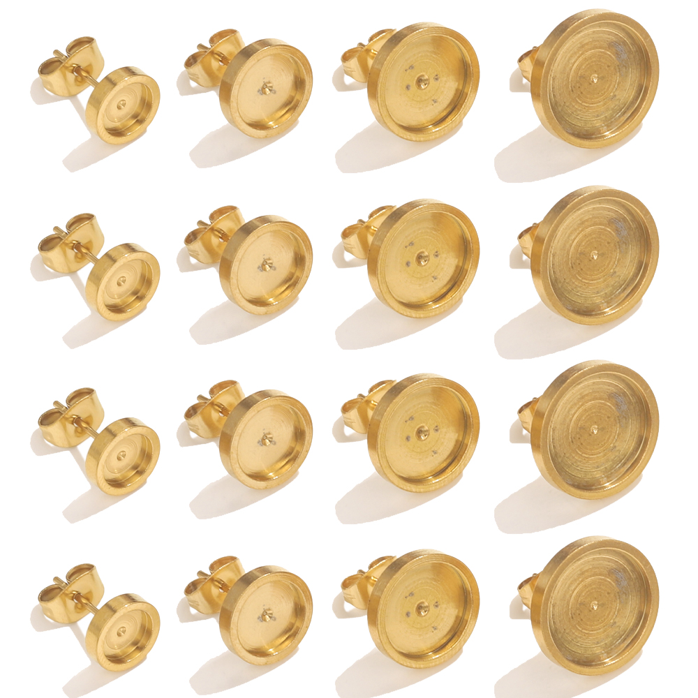 10pcs Stainless Steel Gold Ear - Resin Craft Projects 리뷰 및 가격