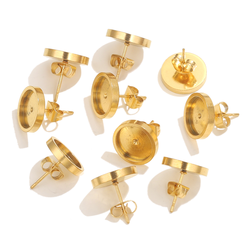 10pcs Stainless Steel Gold Ear - Resin Craft Projects 리뷰 및 가격