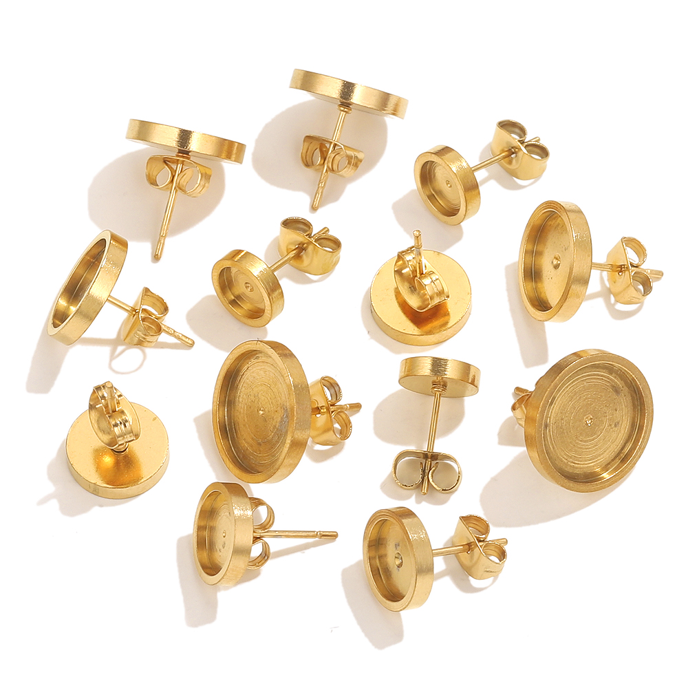 10pcs Stainless Steel Gold Ear - Resin Craft Projects 리뷰 및 가격